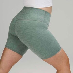 Lululemon Align Short 8” in Heathered Tidewater Teal Size 4